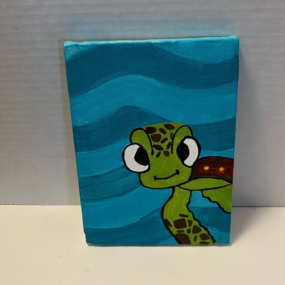 Squirt painting decoration